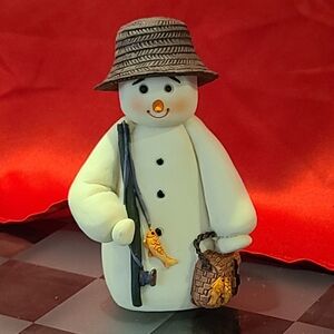 Snowman Knick knack figurine ceramic for sale today✅Fast Shipping ✅
